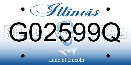 G02599Q Illinois License Plate