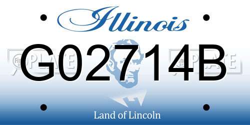 G02714B Illinois License Plate