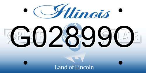 G02899O Illinois License Plate