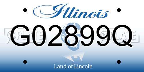 G02899Q Illinois License Plate