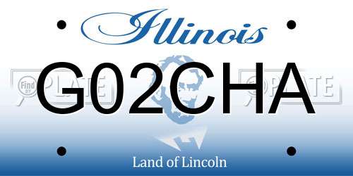 G02CHA Illinois License Plate