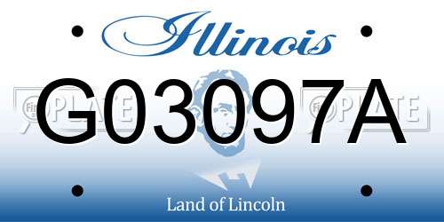 G03097A Illinois License Plate