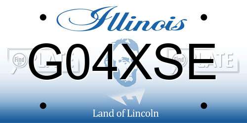 G04XSE Illinois License Plate
