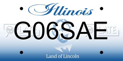 G06SAE Illinois License Plate