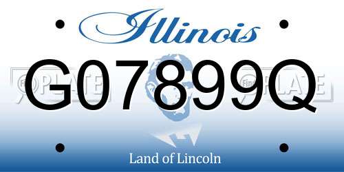 G07899Q Illinois License Plate