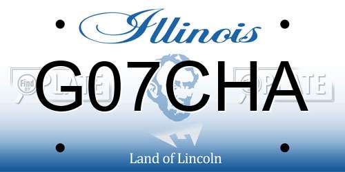 G07CHA Illinois License Plate