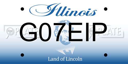 G07EIP Illinois License Plate