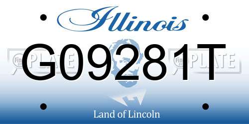 G09281T Illinois License Plate