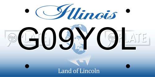 G09YOL Illinois License Plate
