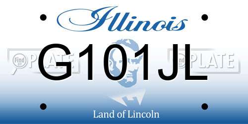 G101JL Illinois License Plate