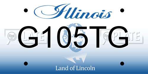 G105TG Illinois License Plate