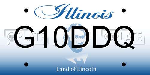 G10DDQ Illinois License Plate