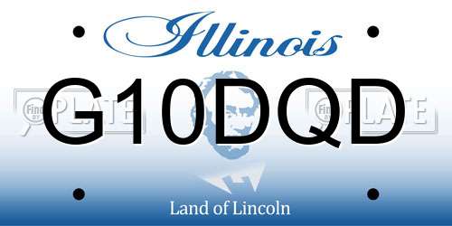 G10DQD Illinois License Plate