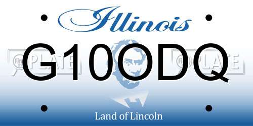 G10ODQ Illinois License Plate