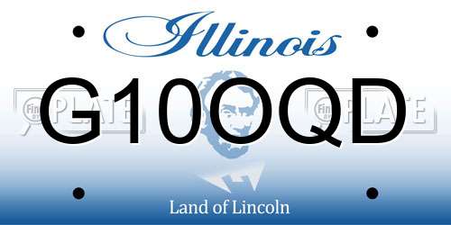 G10OQD Illinois License Plate
