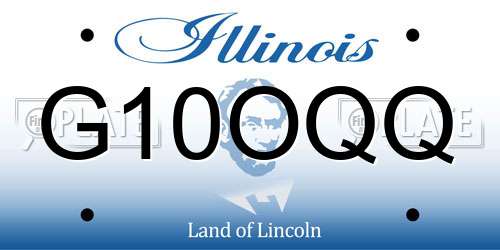 G10OQQ Illinois License Plate