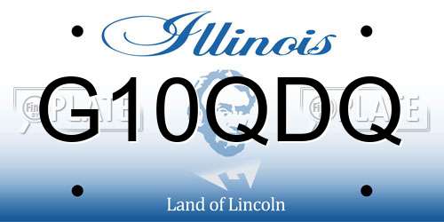 G10QDQ Illinois License Plate