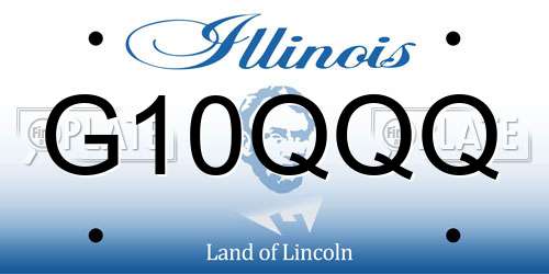 G10QQQ Illinois License Plate