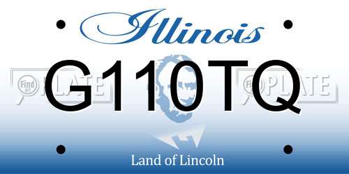 G110TQ Illinois License Plate