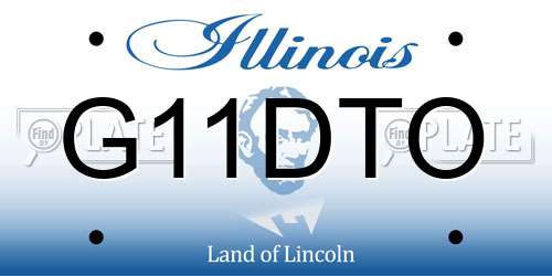 G11DTO Illinois License Plate