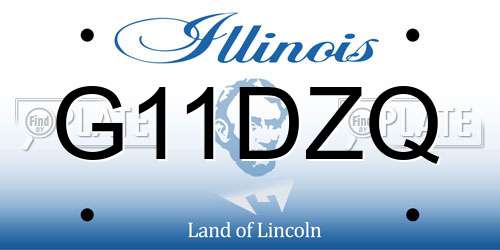 G11DZQ Illinois License Plate