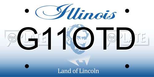 G11OTD Illinois License Plate