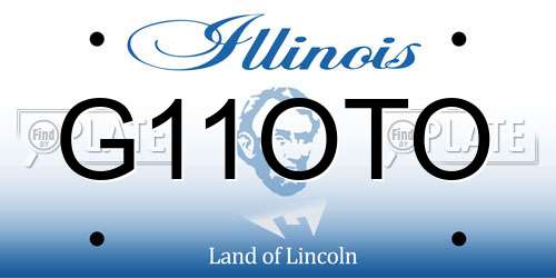 G11OTO Illinois License Plate