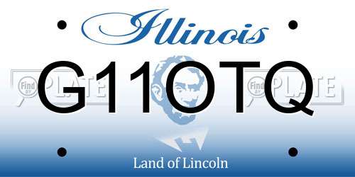 G11OTQ Illinois License Plate