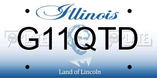 G11QTD Illinois License Plate