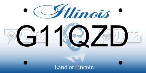G11QZD Illinois License Plate