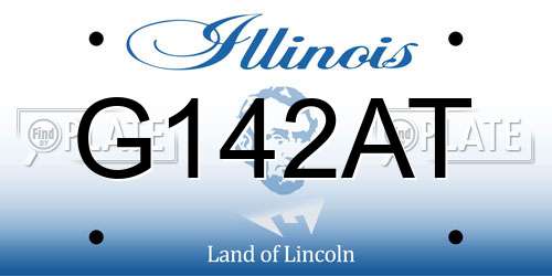 G142AT Illinois License Plate