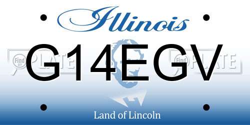 G14EGV Illinois License Plate
