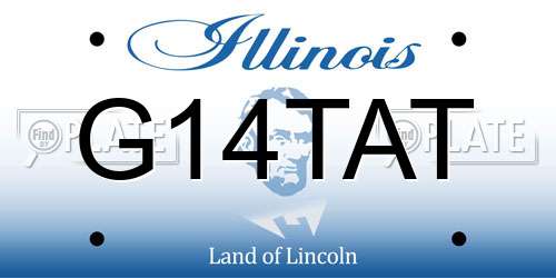 G14TAT Illinois License Plate