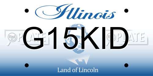 G15KID Illinois License Plate