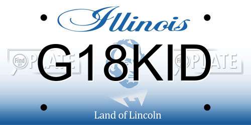 G18KID Illinois License Plate