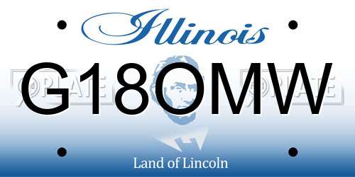 G18OMW Illinois License Plate