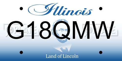 G18QMW Illinois License Plate