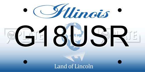 G18USR Illinois License Plate