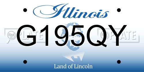 G195QY Illinois License Plate