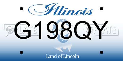 G198QY Illinois License Plate