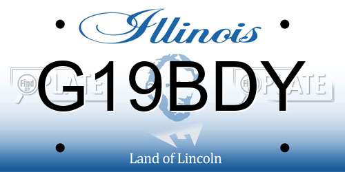 G19BDY Illinois License Plate