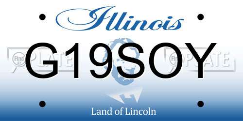 G19SOY Illinois License Plate