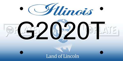 G2020T Illinois License Plate
