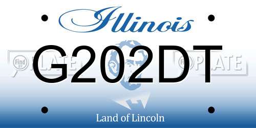 G202DT Illinois License Plate