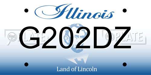 G202DZ Illinois License Plate