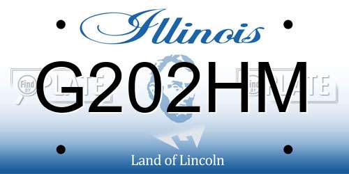 G202HM Illinois License Plate