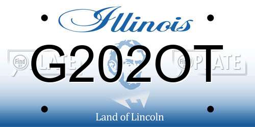 G202OT Illinois License Plate
