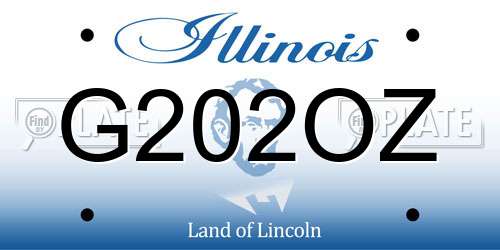 G202OZ Illinois License Plate