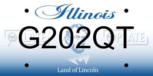 G202QT Illinois License Plate