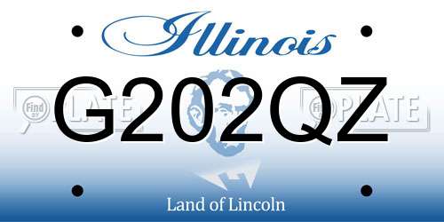 G202QZ Illinois License Plate